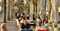 Holiday weekend, with parts of Mallorca reporting high-summer levels of tourism