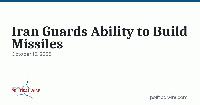 Iran Guards Ability to Build Missiles