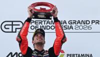 <p>Marco Bezzecchi stormed to victory in Indonesia on Sunday as Jorge Martin was third to retake the lead from Marc Marquez in the MotoGP world championship. </p>