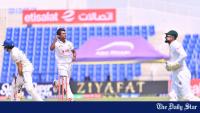 Hasan’s hattrick headlines Afghan collapse; Tigers take 150-run lead at lunch