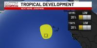 The National Hurricane Center is monitoring one area in the deep Atlantic