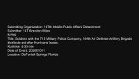 Florida Army National Guard Soldiers distribute aid...