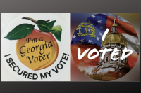 Georgia Secretary of State introduces new "I Voted" sticker