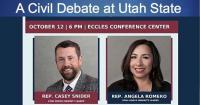 State legislative leaders to appear in Oct. 12 civil debate organized by Utah State officials