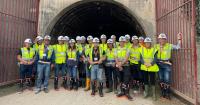 Cornish singing group performs underground at South Crofty tin mine