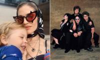 Kelly Osbourne says she wants to give son Sidney 'a different childhood to mine' as she swaps life on the road with Slipknot star ex for an English farm and PTA meetings at village school