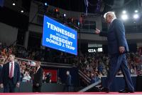 ‘I’m very popular’: Trump’s desperation oozes out at Tennessee rally