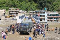 Nepal Army hands over Bailey bridge at Betrawati to road project