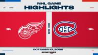 NHL Highlights: Canadiens 1, Red Wings 0 (SO)