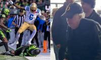 Nike founder Phil Knight sparks health fears in 'sad' footage of him arriving to watch Oregon after $1BN donation