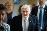 Former President Adamkus’ condition improving but he remains in hospital – doctors