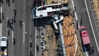 Turkey bus-truck collision kills 11, injures 27
