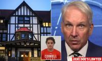 Cornell 7 accused Matthew Ingalls sent furious text blasting fraternity brothers' disloyalty in wake of Jane Doe incident, as lawyer for second man asks judge to silence her
