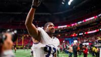 Calais Campbell makes emotional return to Atlanta after mother’s death: ‘She’s always with me’