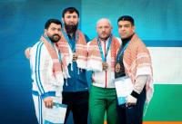 Azerbaijani veteran wrestlers claim three world silvers in Amman