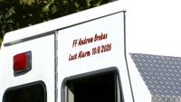 Fallen Durham firefighter Andrew Brokes returns home as procession travels to Burlington