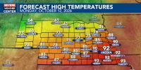 Near record high temperatures again Monday for Southeast Nebraska