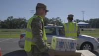 Florida Army National Guard Soldiers Disperse Aid...