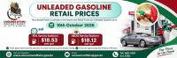 Consumer Affairs Department Announces Maximum Retail Prices for Unleaded Gasoline