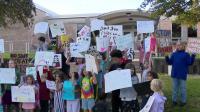 Milwaukee French Immersion School community protests teacher cuts