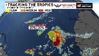 Monitoring one wave in the eastern Atlantic