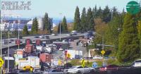 Deadly crash between semi and motorcycle shuts down portion of I-5 in Seattle
