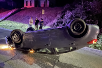 Kansas man arrested after rollover crash