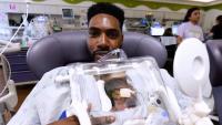 Houston father becomes first in Texas to use wearable incubator to hold premature baby