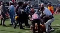 Referee brawls with coach as Massachusetts flag football game ruined by chaos