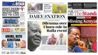 Kenyan newspapers review: Ruto, Uhuru’s attendance at Raila anniversary raises protocol questions