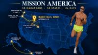 Ultramarathoner races through Idaho Falls as part of a 50-marathon-in-50-states world record attempt