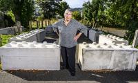 'This is Derbyshire, not North Korea': Son put 'under surveillance' by council which dumped huge 'Lego' blocks outside elderly mother's home after garden gate legal fight