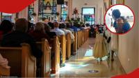 Drama as woman storms church with her children, stops hubby’s wedding to another woman