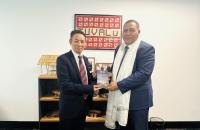 Representative Karma Singey Pays Courtesy Call on Tuvalu High Commissioner Samuelu Laloniu