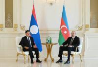 President Ilham Aliyev held one-on-one meeting with President of Laos VIDEO