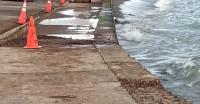 Road Closure Following  Aasphalt  Collapse  Along  Bay Road in Irish Town