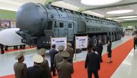 North Korea unveils new ICBM, global strike map in weapons exhibition