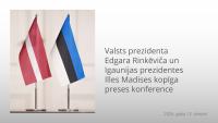 WATCH AGAIN: Joint press conference of the Latvian and Estonian Presidents