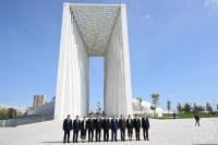 President of Laos visits Victory Park
