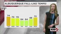 Coolest air of the season set to arrive this week in New Mexico