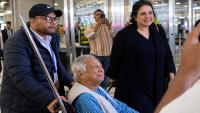 Bangladesh warns legal action after Muhammad Yunus heckled at New York airport