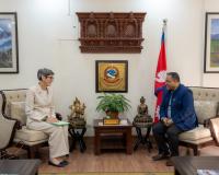 Swiss Ambassador pays courtesy call on Foreign Minister Khanal