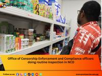 Office of Censorship confiscates prohibited Items during routine inspection in NCD