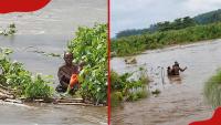 Ugandan mother, daughter escape death after flood sweeps boda boda they were riding on