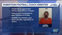 Las Vegas High School football coach arrested on charges of battery