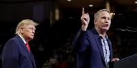 Trump tells Ohio rally he ‘looked at’ Jon Husted’s bum while praising his ‘claw’ hands