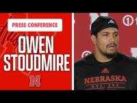 Nebraska Football DL Owen Stoudmire meets with the media on Tuesday I GBR