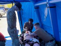 Bridgeport hospital corpsmen put battlefield medical skills to the test
