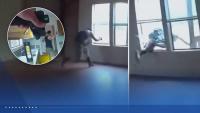 WATCH: Suspect dives through closed window to escape Oklahoma County deputy during burglary