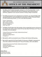 Office of the President – Invitation to Bid – Procurement and Commissioning of Laboratory Equipment for GTTCI